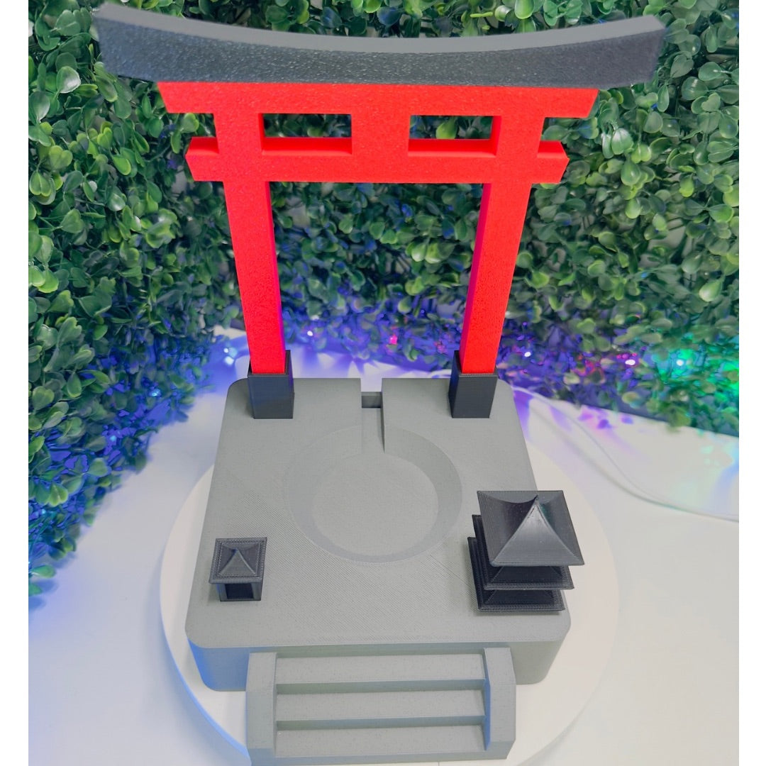 Stand decorativo para Alexa Echo Dot – Estilo templo japonês