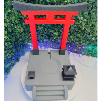Stand decorativo para Alexa Echo Dot – Estilo templo japonês