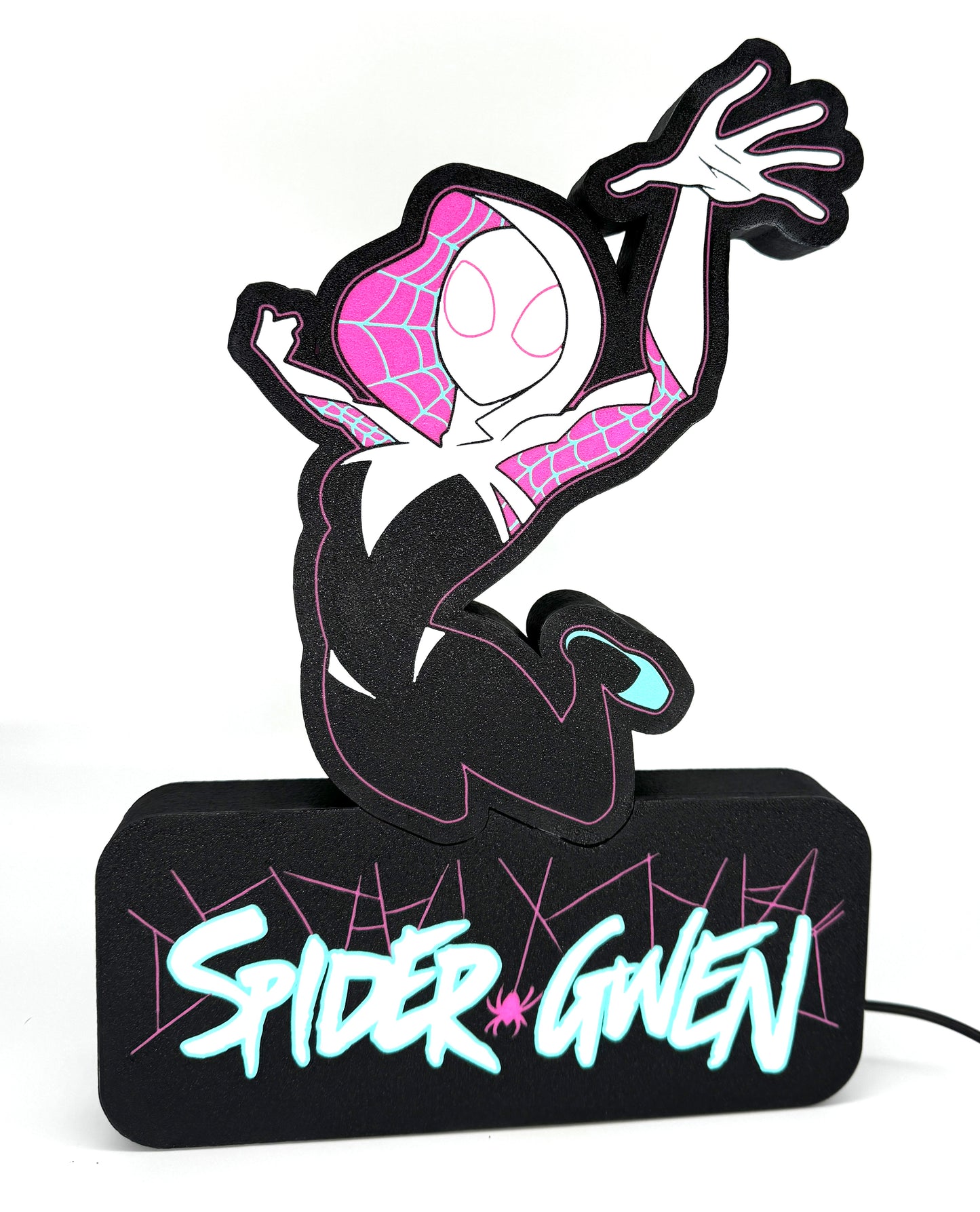 Luminária da Spider Gwen